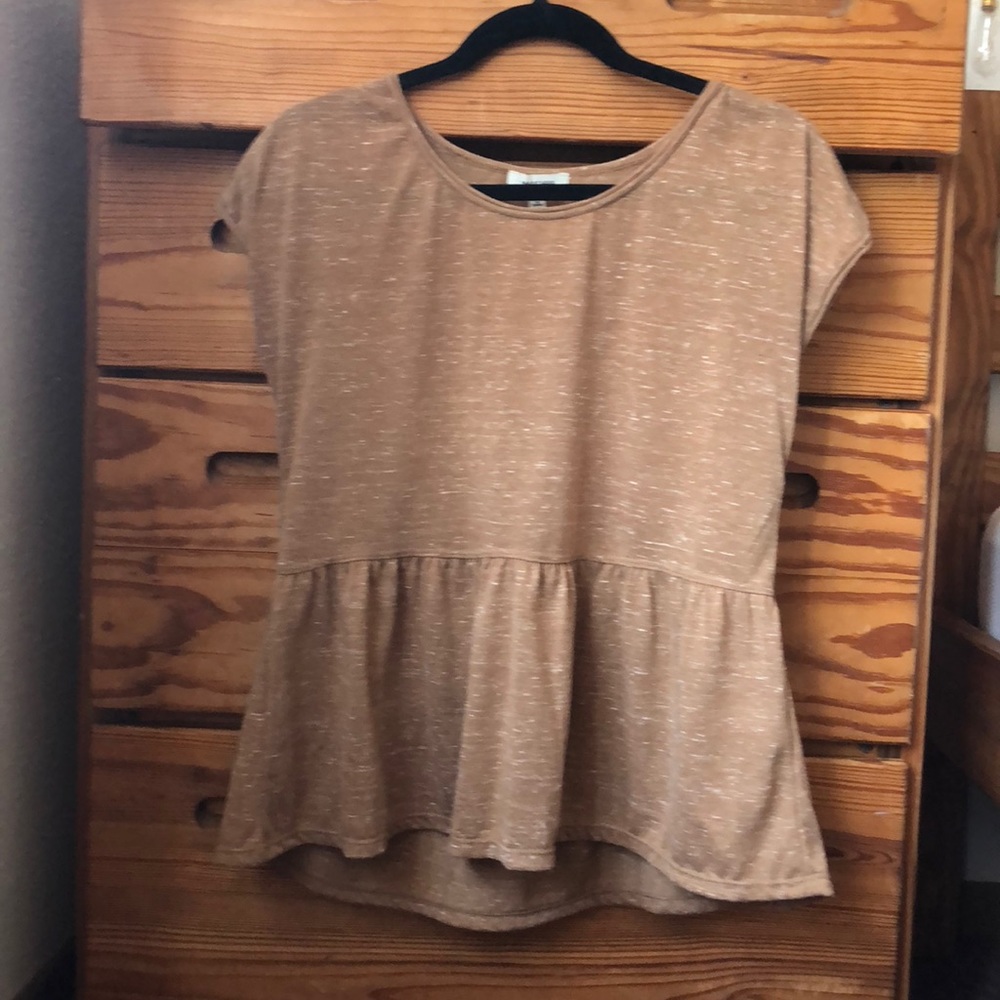 Cute tan peplum top